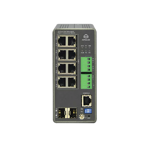 IMP-IGS-1G10CG Industrial L2 + managed GbE + PoE + Switch