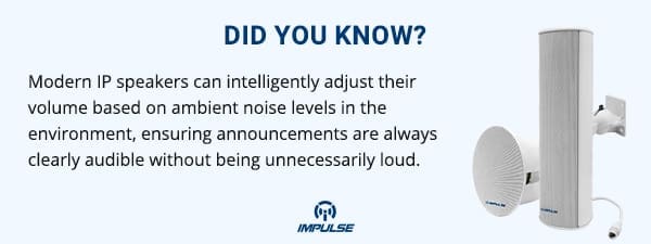 Modern IP speakers
