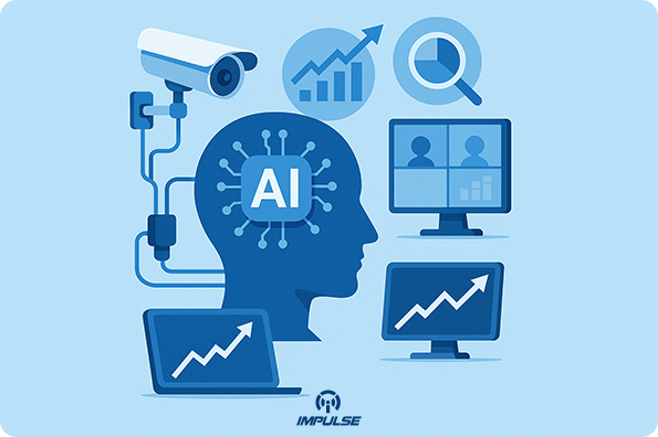 Global AI video analytics market growth projection showing rapid adoption across industries
